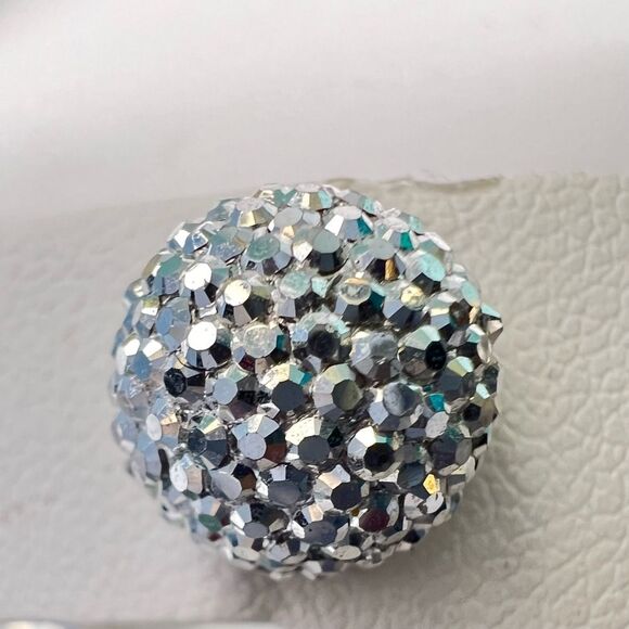 Jenni Park Swarovski Silver Tone Round And Hoop Set - Picture 10 of 14